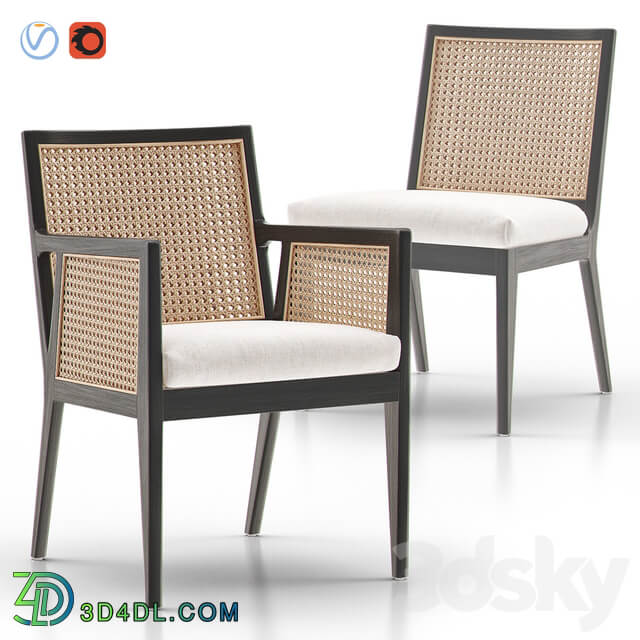 Lisbon Cane Dining Chair and Armchair