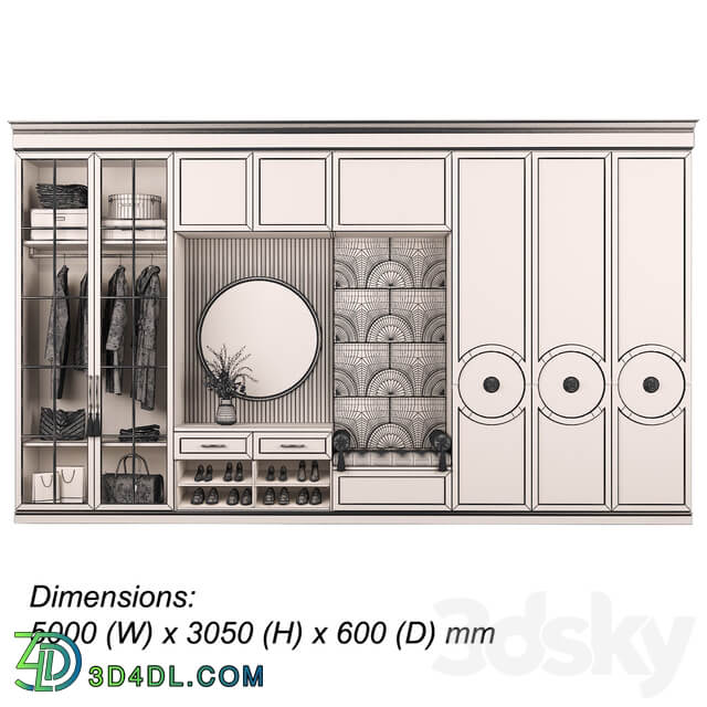 Furniture composition 92 part 3 3D Models