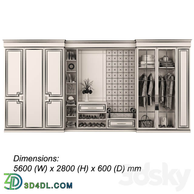 Furniture composition 93 part 4 3D Models