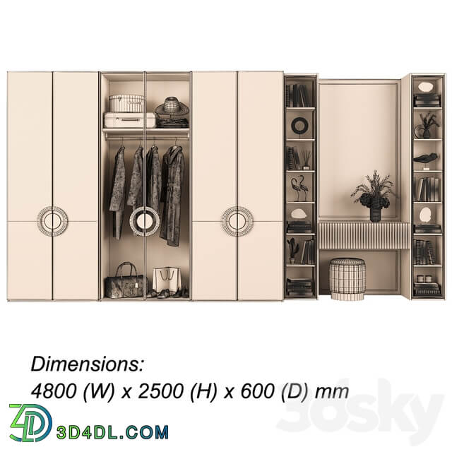 Furniture composition 95 part 3 3D Models