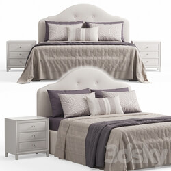 Bed Kaussner Upholstered Bed with Encore Headboard 