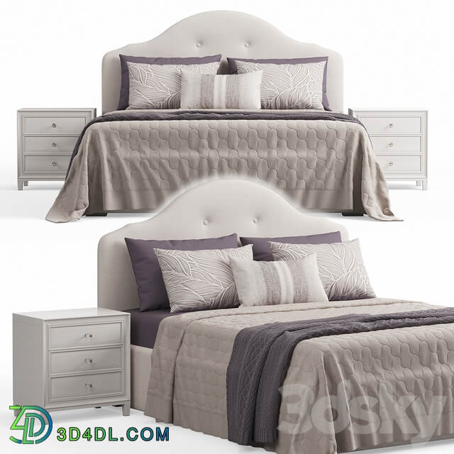 Bed Kaussner Upholstered Bed with Encore Headboard