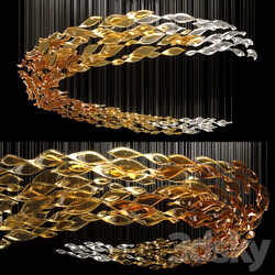 Glass Waves Chandelier Pendant light 3D Models 
