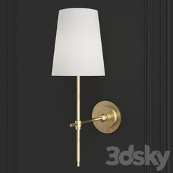 Adams Wall Sconce with Linen Shade 