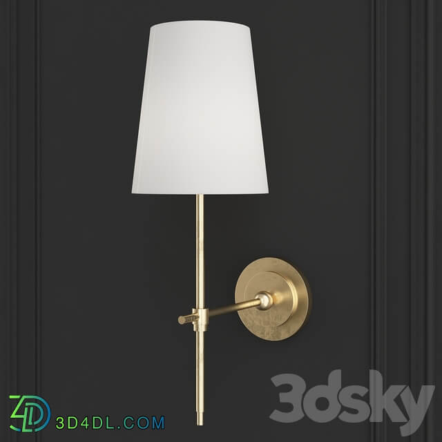 Adams Wall Sconce with Linen Shade