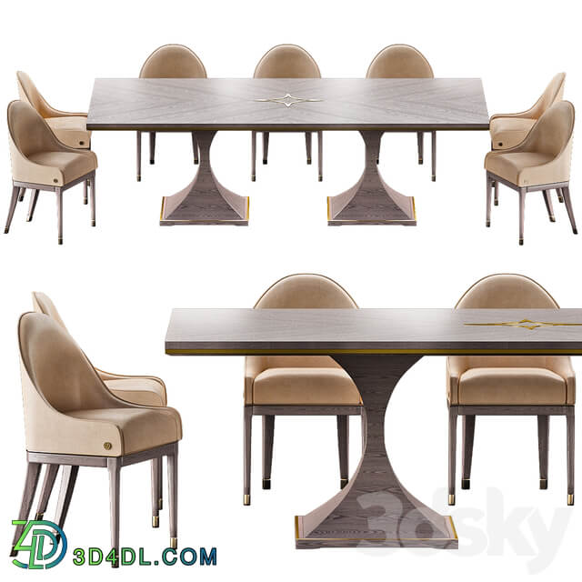 Table Chair CANNES Montenapoleone Chairs and ROYAL Montenapoleone Tables