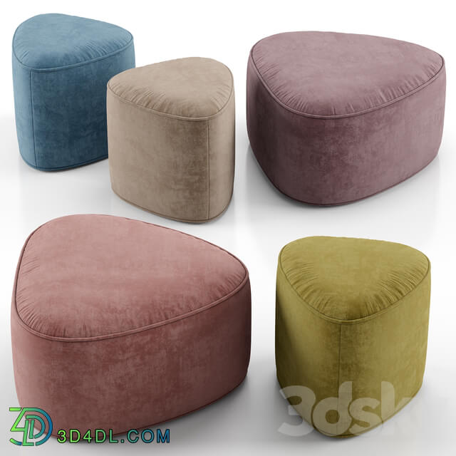 Pebble ottoman West Elm