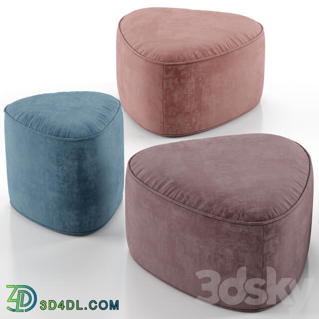 Pebble ottoman West Elm