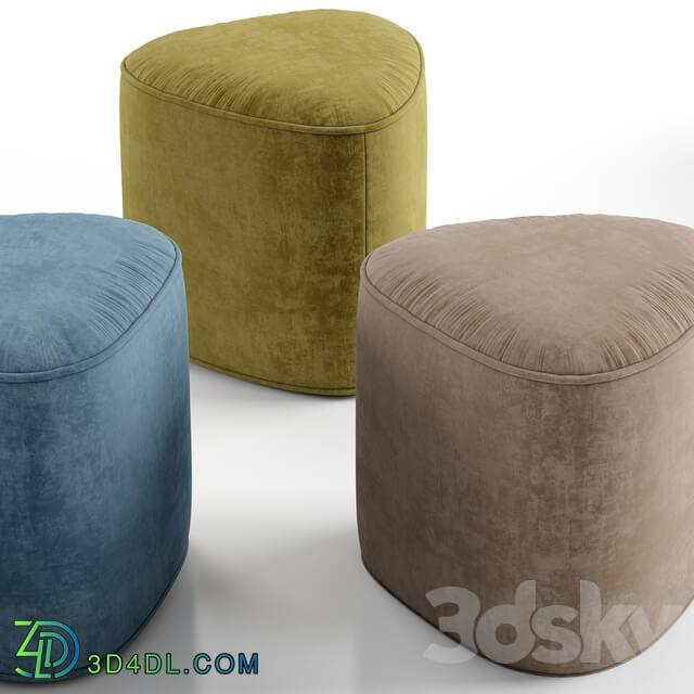 Pebble ottoman West Elm