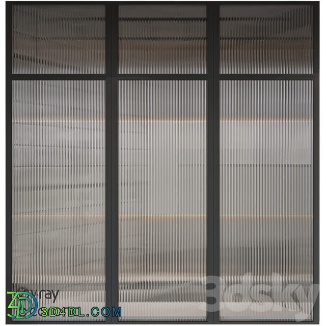 Corrugated glass
