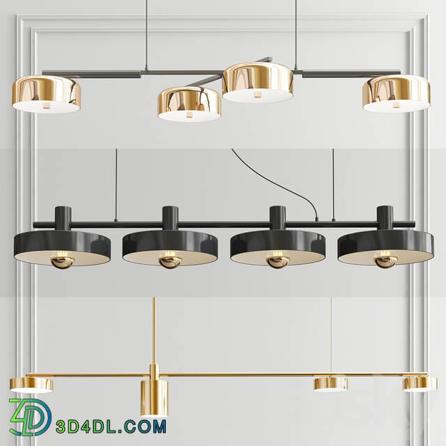 Diner Pendant Light 3 types Pendant light 3D Models