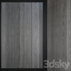 Wood panel rail 3D Models 