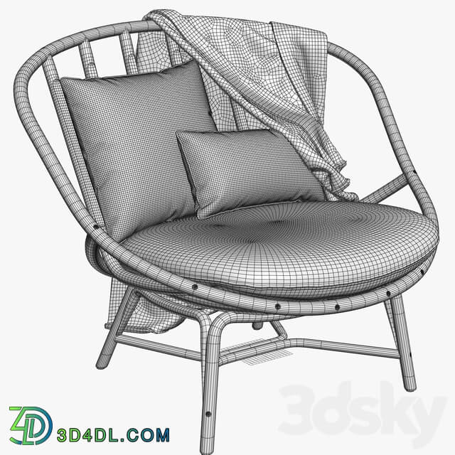 Expormim Armadillo armchair T030