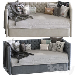 Childrens sofa bed with decorative pillows 5 