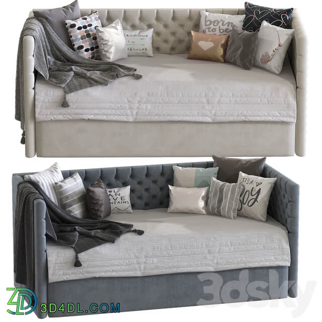 Childrens sofa bed with decorative pillows 5