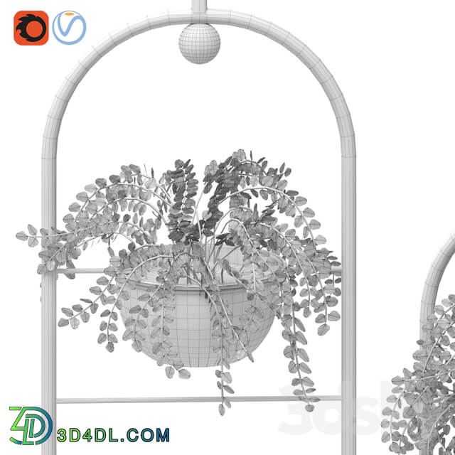 Fitowall Metal hanging lamp Indoor Plant partition