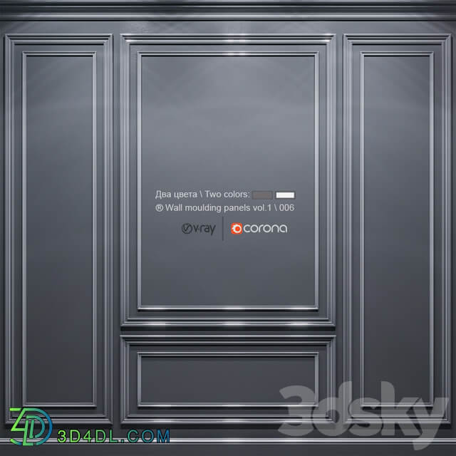 Wall molding panels vol. 1 006