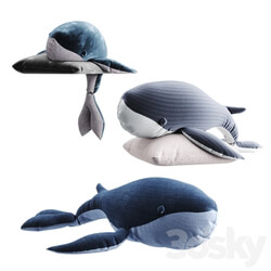 Whale toy set 