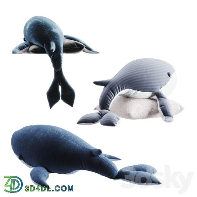 Whale toy set