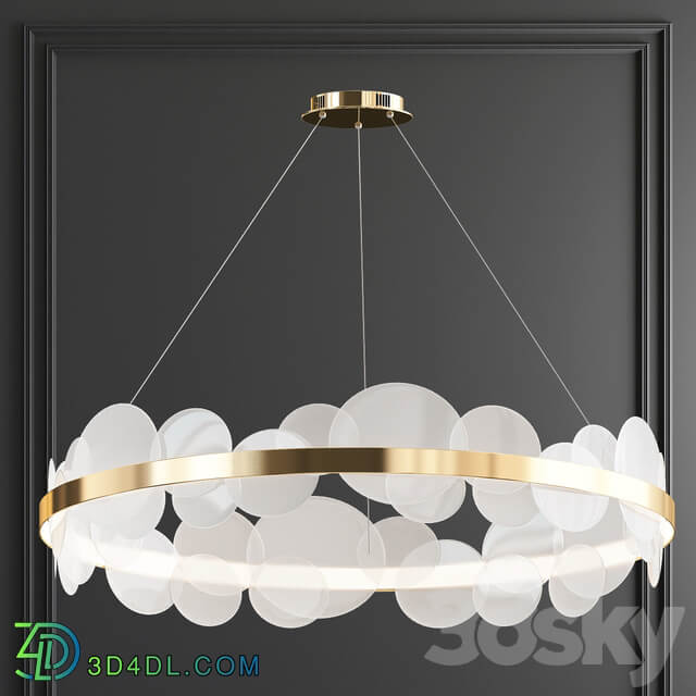 Bollarm circle chandelier Pendant light 3D Models