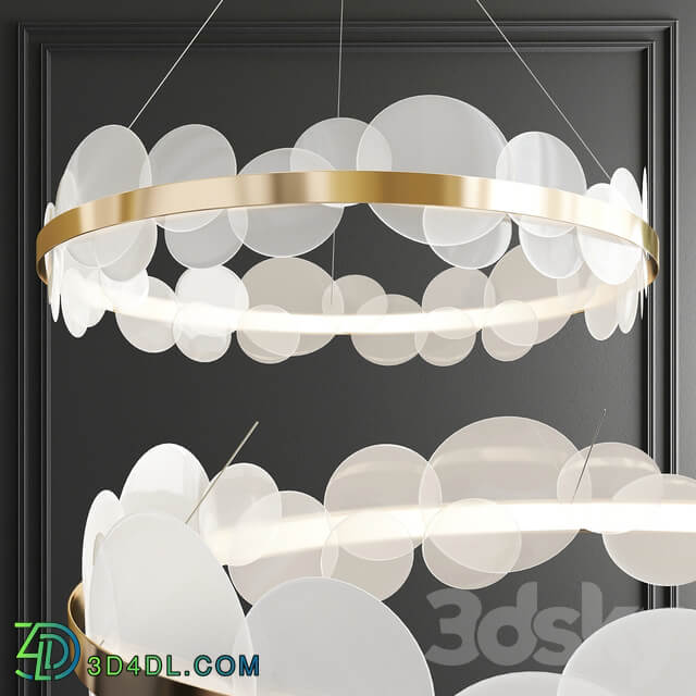 Bollarm circle chandelier Pendant light 3D Models