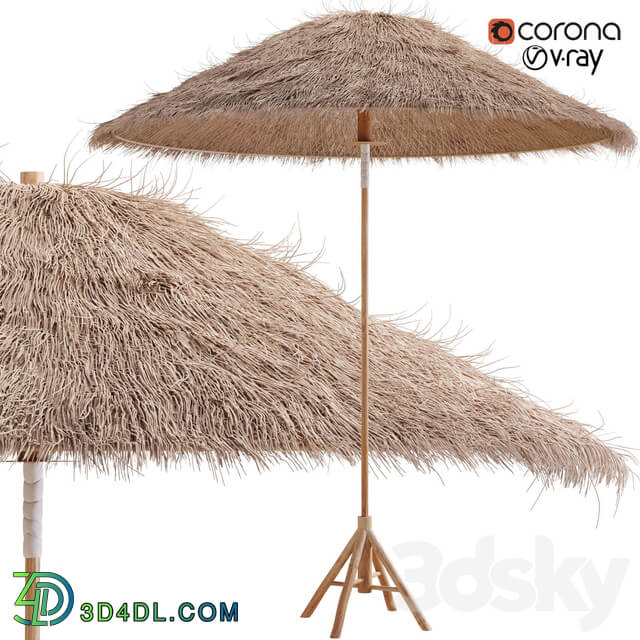 Other Bamboo Umbrella with Banana Leaf