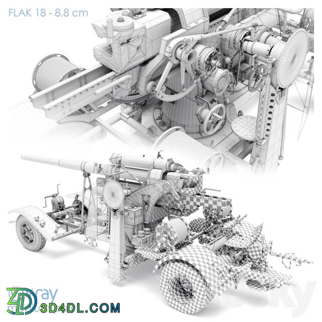 Anti aircraft gun Miscellaneous 3D Models