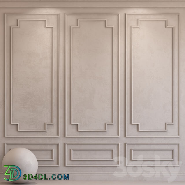 Stone Decorative plaster with molding 34