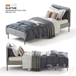 Bed IKEA SLATTUM twin bed 