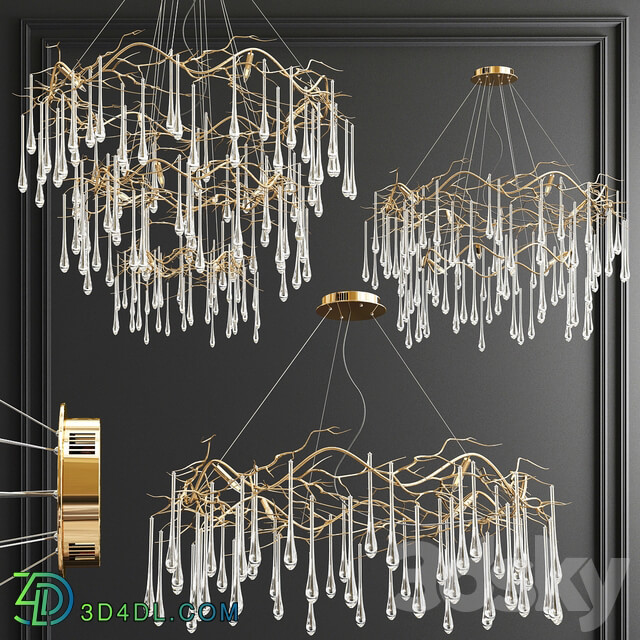 Pendant light John Richard Chandelier 3 type