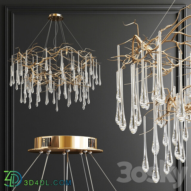 Pendant light John Richard Chandelier 3 type