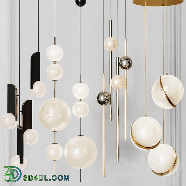 Four Pendant Lights amazing set vol. 26 Pendant light 3D Models