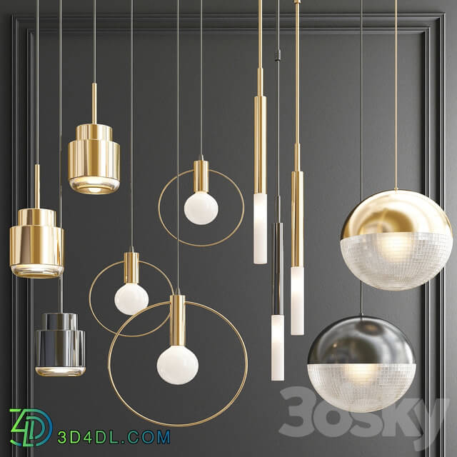 Four Hanging Lights 59 Pendant light 3D Models