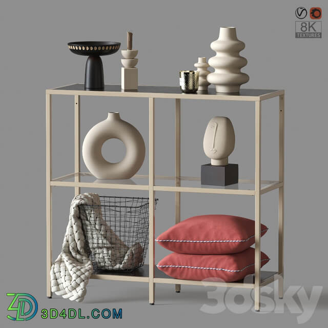 IKEA VITTSJO Shelf Unit Rack 3D Models