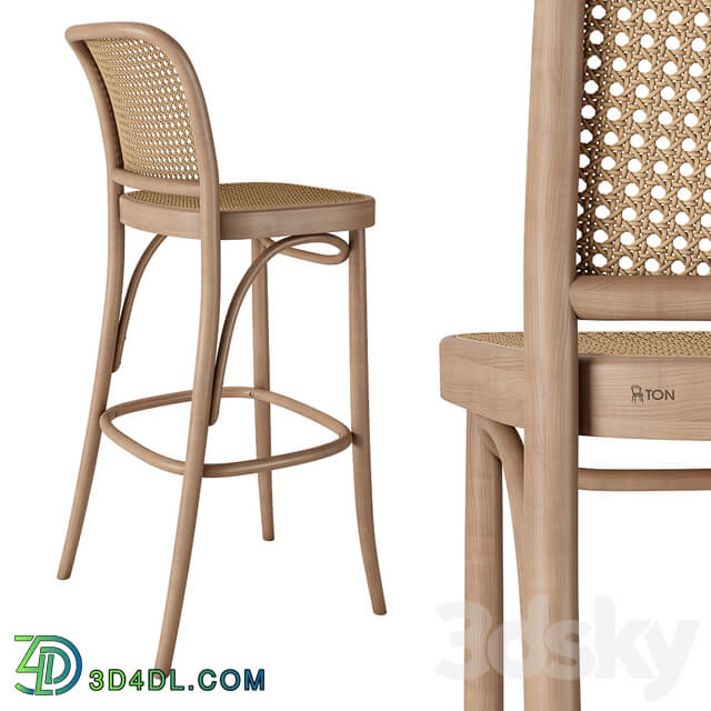 Rejuvenation Ton 811 Caned Counter Stool