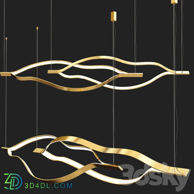 Collection of minimalist lightings Pendant light 3D Models