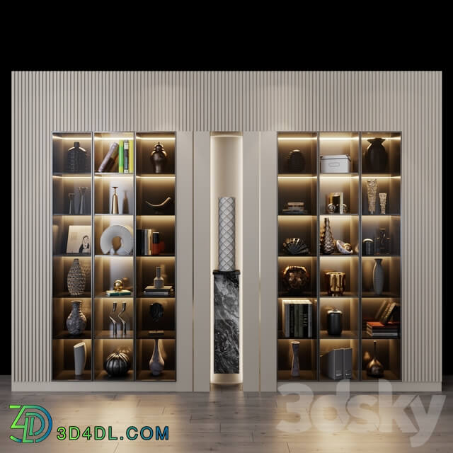 Wardrobe Display cabinets Furniture composition 19