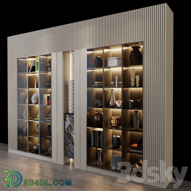 Wardrobe Display cabinets Furniture composition 19