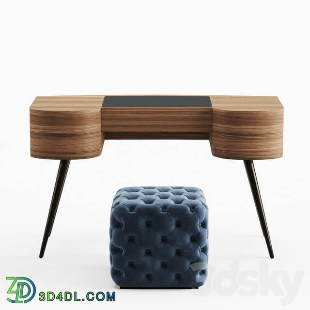 Porada Micol dressing table and Alcide pouf