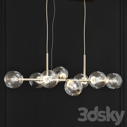 Staggered Glass 8 Light Chandelier Pendant light 3D Models 