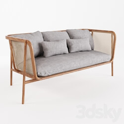 Cane Collection Rattan One Seat Sofa 
