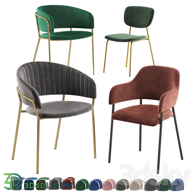 Deephouse chair Livorno Pisa Kerner La forma konnie 3D Models