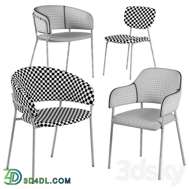 Deephouse chair Livorno Pisa Kerner La forma konnie 3D Models