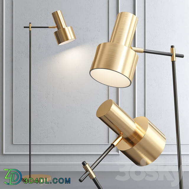 Floor lamp Margarita Brass Floor Lamp