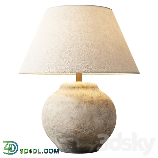 Zara Home The lamp with ceramic base and aged effect