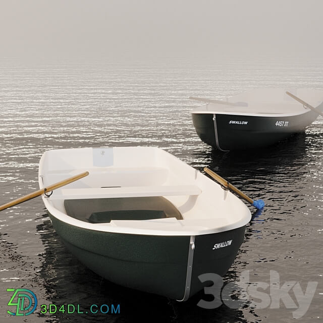 Rowing boat PELLA FJORD 3D Models