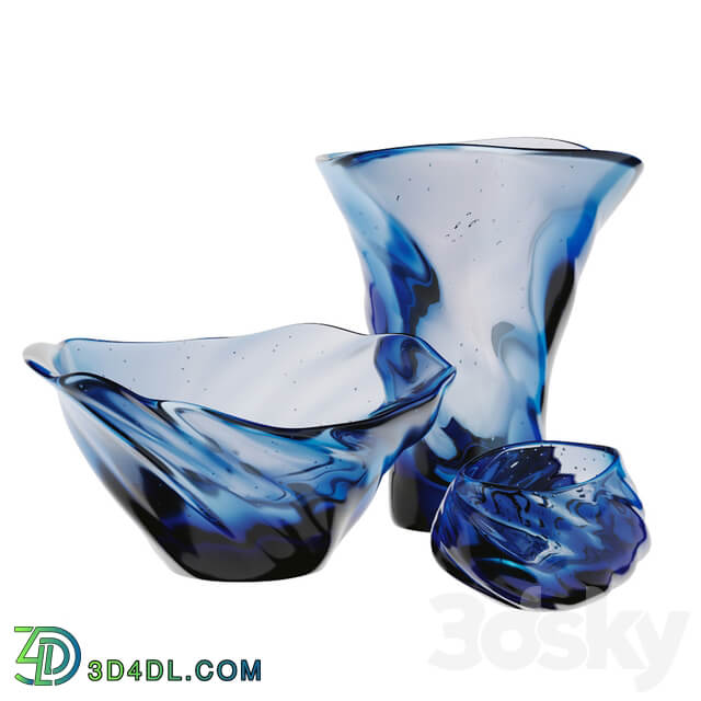 Murano Decor Vase Set