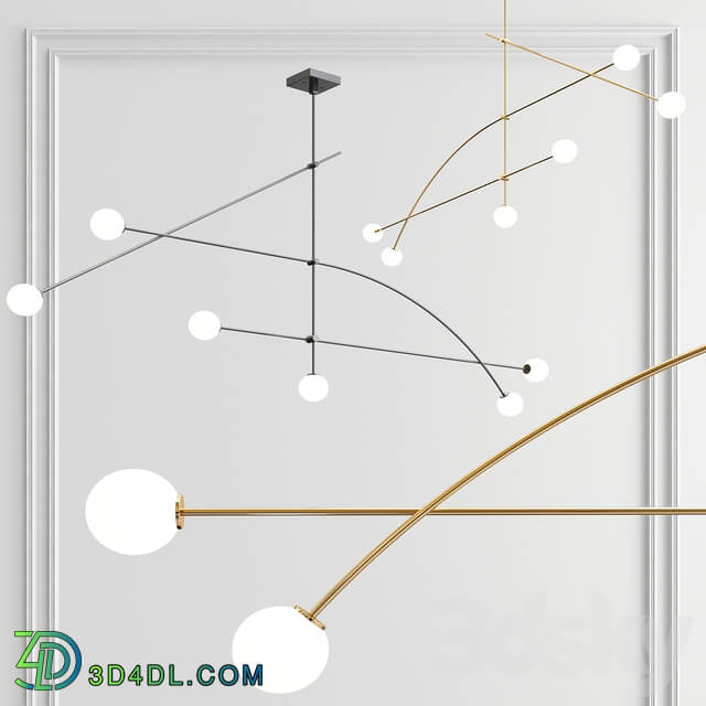 Tempo Fabbian Chandelier Pendant light 3D Models