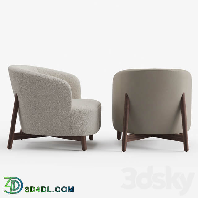 Porada copine wood armchair