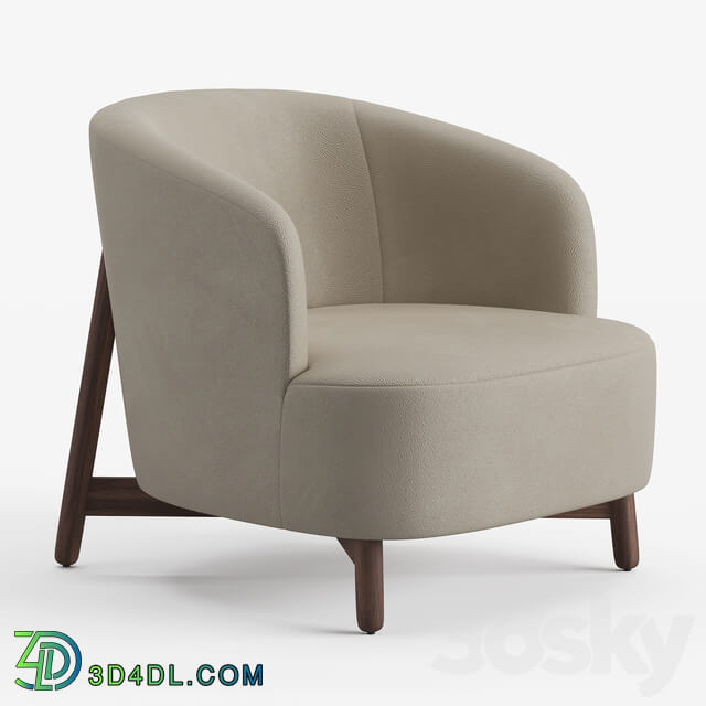 Porada copine wood armchair